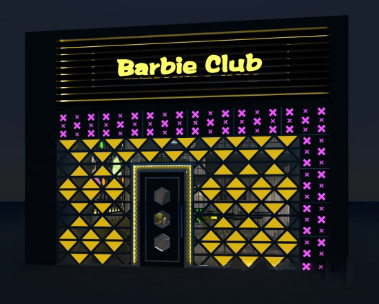 Barbie Club酒吧設(shè)計(jì)圖  為女性專設(shè)的酒吧設(shè)計(jì)欣賞